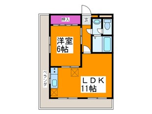 第2山内マンションの物件間取画像